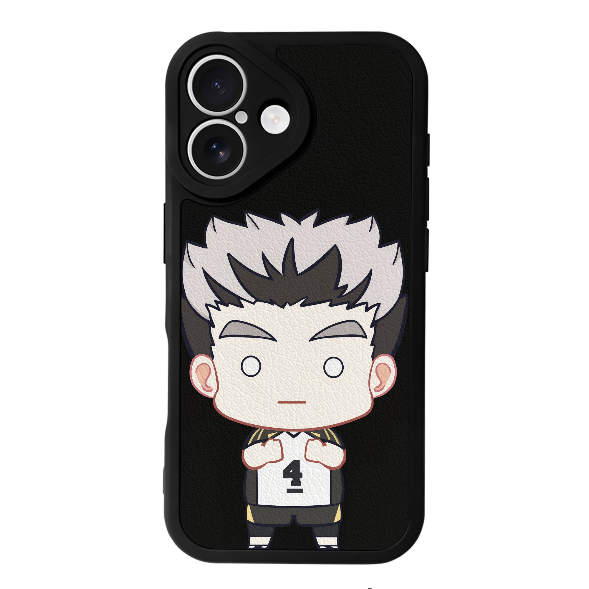 （画像用） ハイキュー!! Haikyu!! 【iPhone 16シリーズ対応】シリコンスマホケース（レザー調） 材質：シリコン
